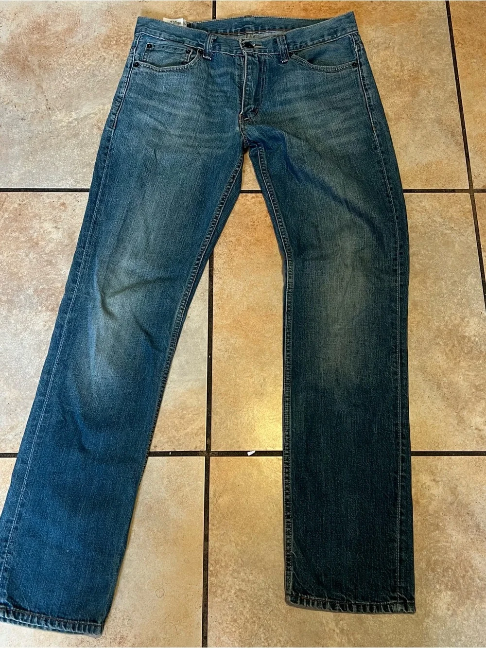 Vintage Y2K Levi’s 511 Medium Blue Wash Skinny Denim Jeans Men’s 34x34 (34x32)